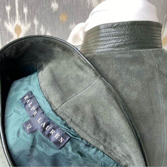 Ralph Lauren Fall 2006 Loden Lamb Suede 2-Piece Pant Suit - Picture 15 of 16